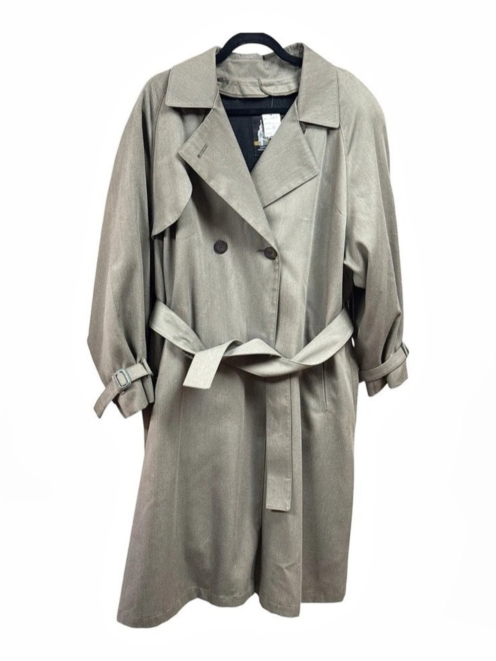London Fog Women's Trench Coat in Green